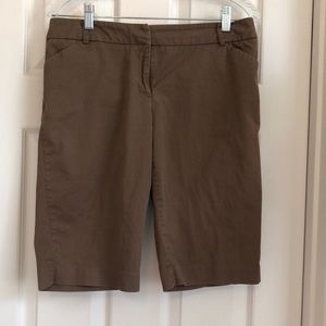New York & Company Bermuda Length shorts brown